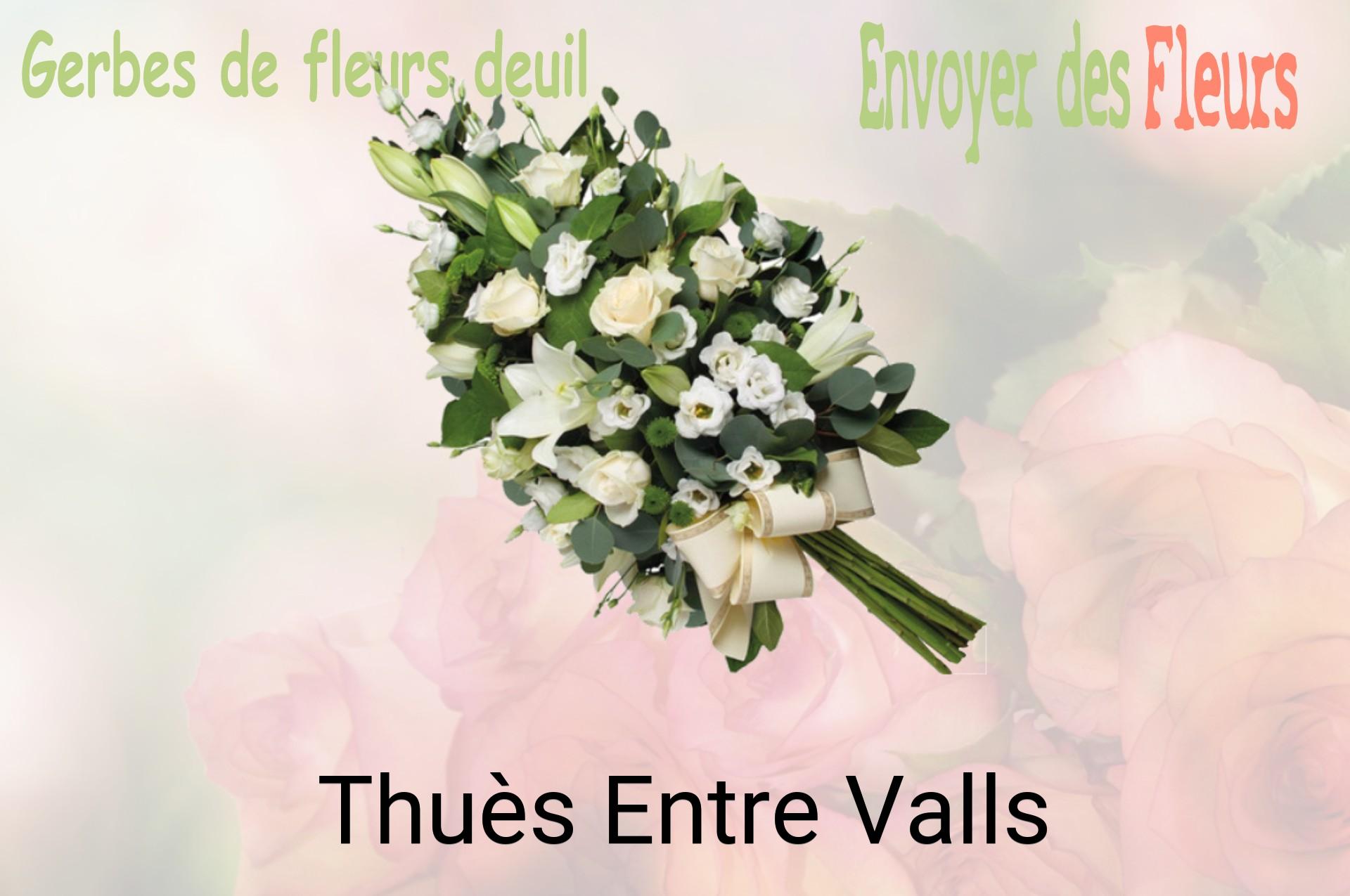 Gerbe de fleurs de deuil livrée à Thuès-Entre-Valls